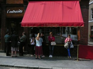 the queue about 610pm on a Saturday