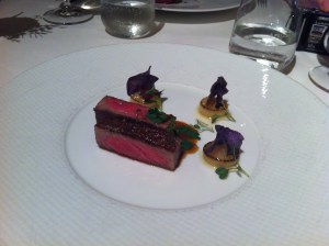 Slow cooked beef, caramelised onion,