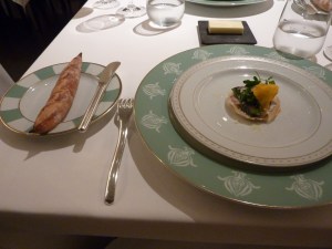 Amuse bouche and the freshly baked bread