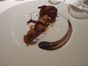 Roasted duck, wild mushrooms