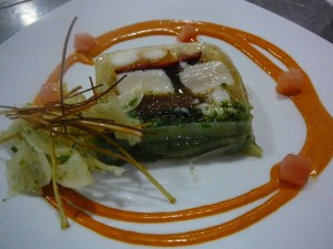 Scallop, prawn and Balmain bug terrine