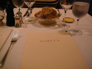 Scott's Menu
