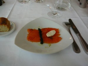 Salmon, Caviar, creme fraiche