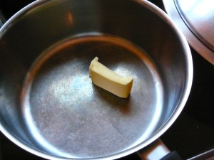 Butter ready to melt
