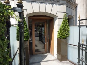 Entrance to Bar Boulud, London
