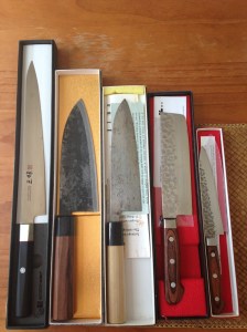 L-R M-Custa, Takeda Hamono, Aritsugu(Kyoto), Last two not sure