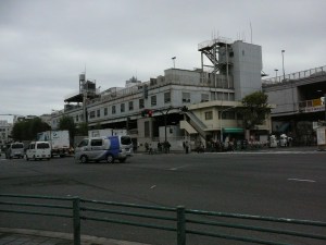 Tsukiji market from the street