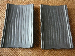 My $3 plates from the fish market.