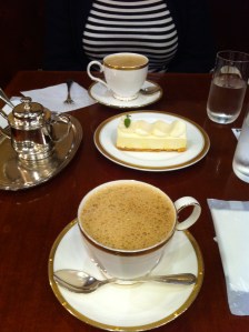 Coffee with cheesecake Ginza