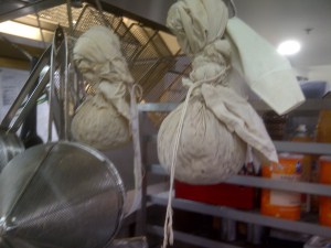 The puddings were hung by the exhaust hood with care.....