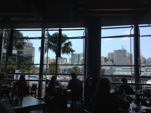 View from the restaurant