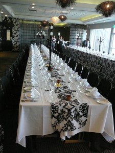 Dining table set and ready to go