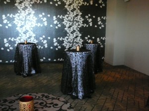 Pre dinner drinks area