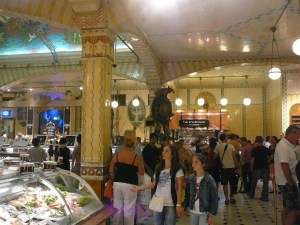 Seafood area with Steakhouse in the back