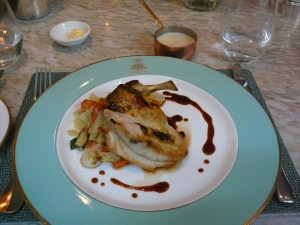 Chicken breast with bread sauce