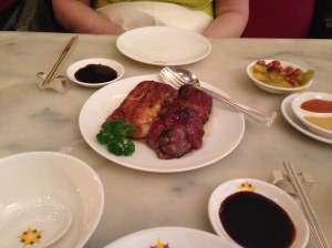 Honey BBQ Pork and honey roasted eel