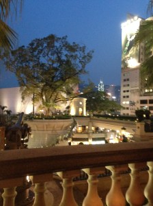 Looking across to the Island at twilight
