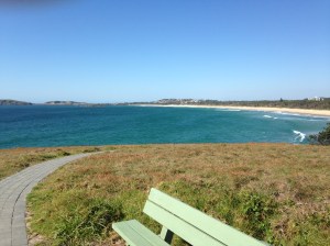 Looking towards town and marina