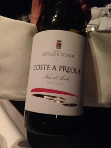 Our wine for the evening