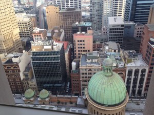 View from the spa bath