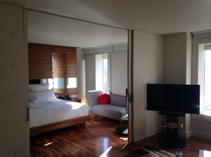 Our suite lokking to the bedroom