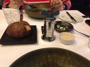 Spelt and honey bread with compound butter