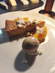 Caramel and cep tart