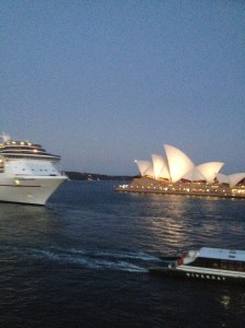 Bye bye cruise ship!