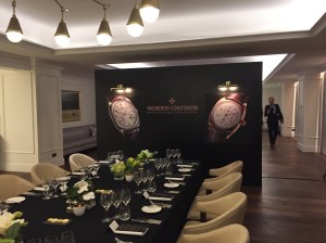 Table and dividing wall