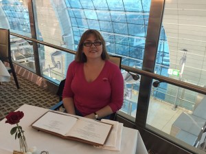 Getting ready to order breakfast