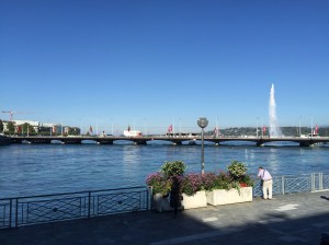 Lake Geneva/Lac Leman becoming the Rhone River again