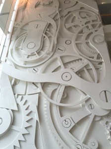 Sculpture inside front entrance