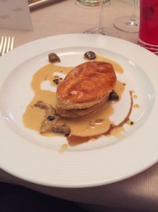 Wild mushrooms in puff pastry