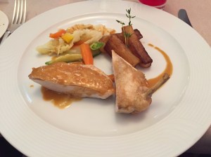 Chicken with chorizo sauce