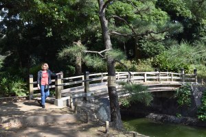 Mum by one of the bridges 