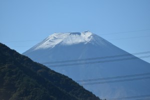 Fuji-san with first snow of the season