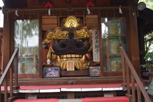 Shishi LionHead mask, Namiyoke Inari Shrine, Tsukiji